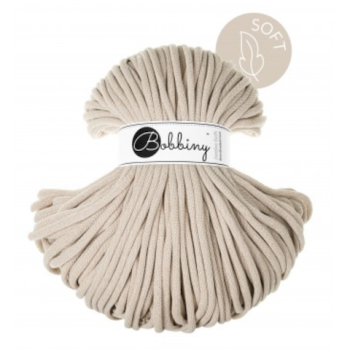 Bobbiny Flechtkordel JUMBO SOFT 8 mm - Beige